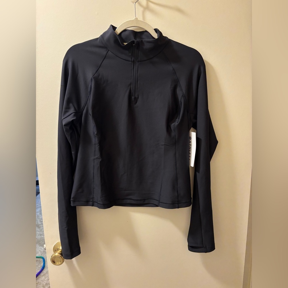 Athleta Women's Black Interval 1/4 Zip